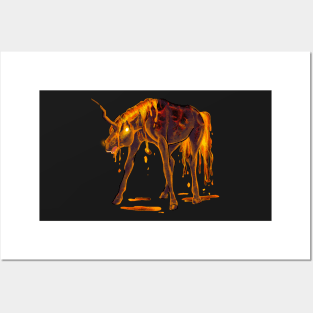 Fire Unicorn Posters and Art